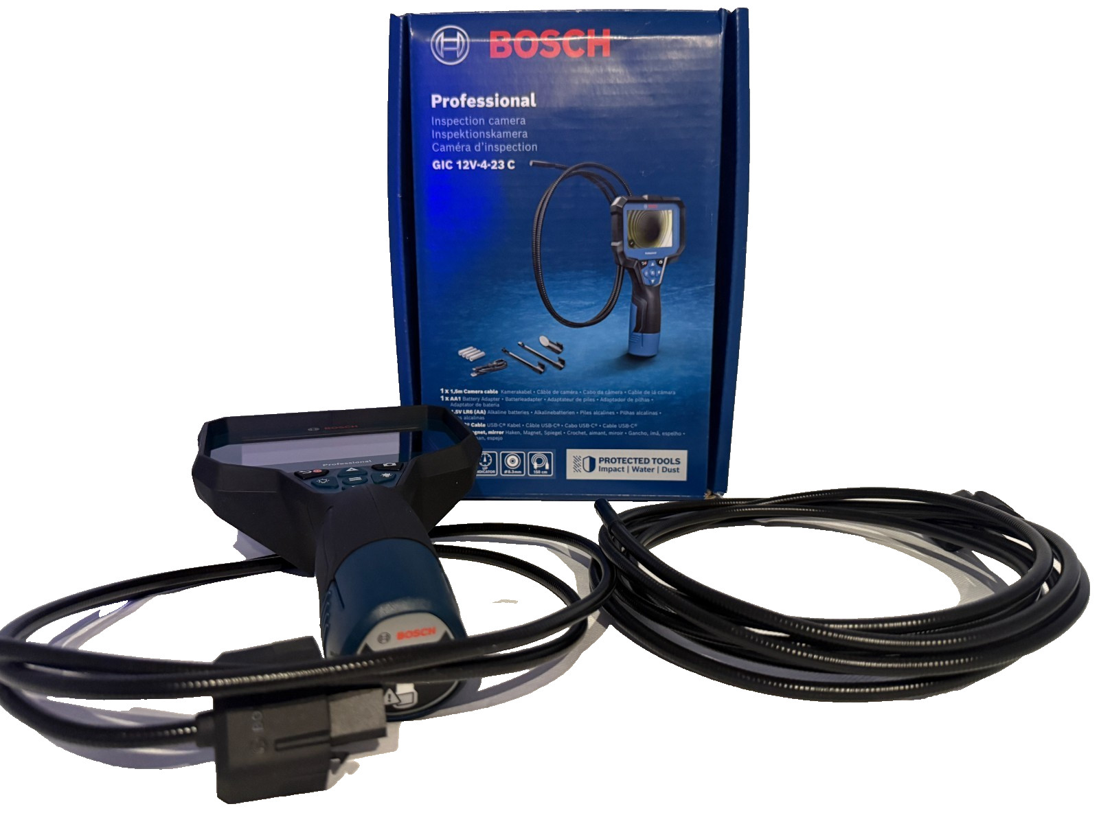 BOSCH INSPECTION CAMERA ENDOSCOPE USB-C GIC 12V-4-23 C PROFESSIONAL 0601241500