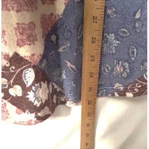 Large Cottage Core Patchwork Top Boho Chic Paisle… - image 6