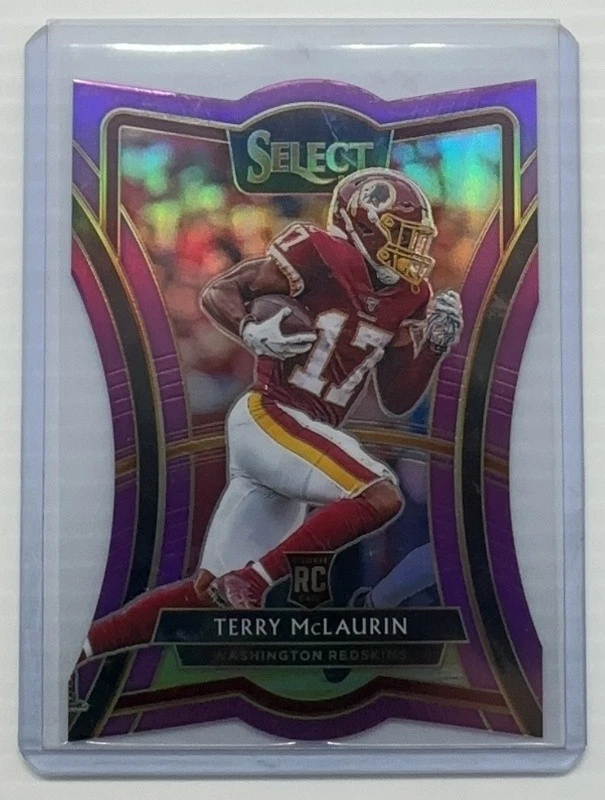 2019 Select Terry McLaurin Purple Prizm Die-Cut Premier Level RC #62/75 Redskins
