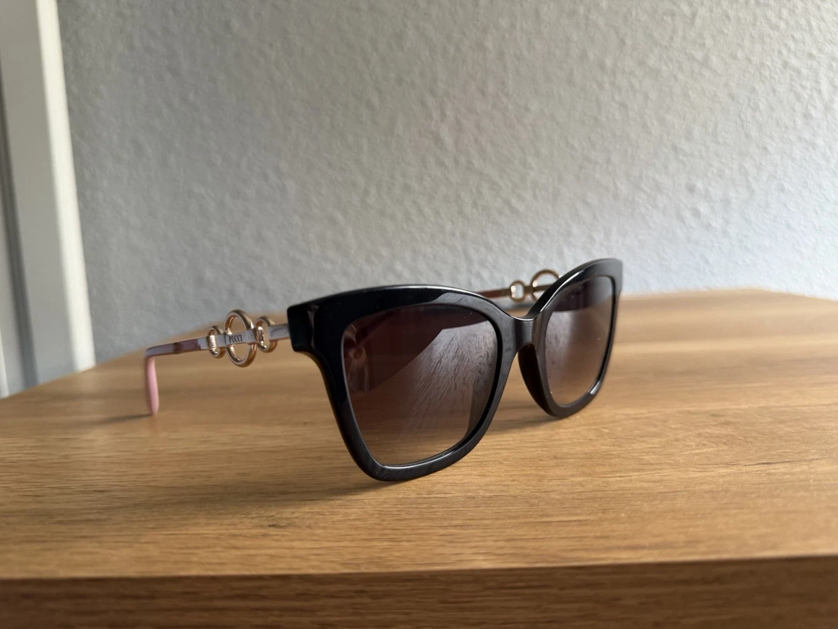 Pucci | 59MM Cat-Eye Sunglasses | Black & Silver Pucci Pucci 59MM Cat-Eye Sunglasses | Saks Fifth Avenue main image 4