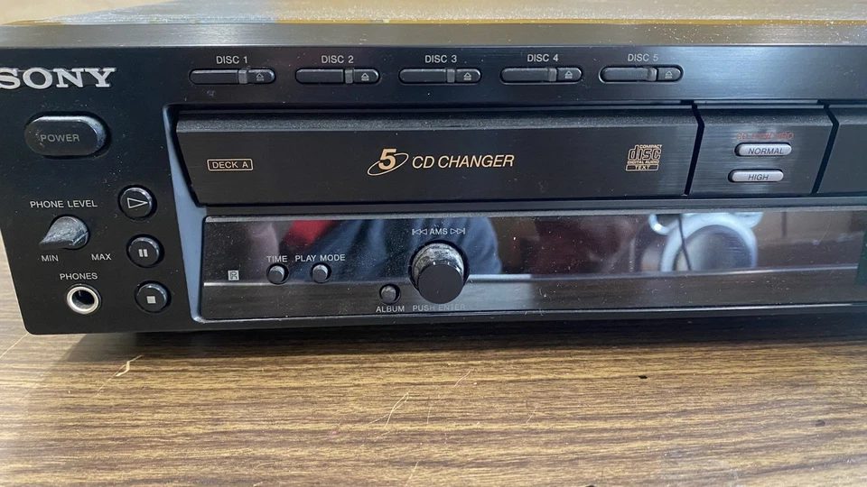 Sony RCD-W500C 5-CD Changer Recorder – Malfunctioning Dubbing – Untested - Image 2 of 4