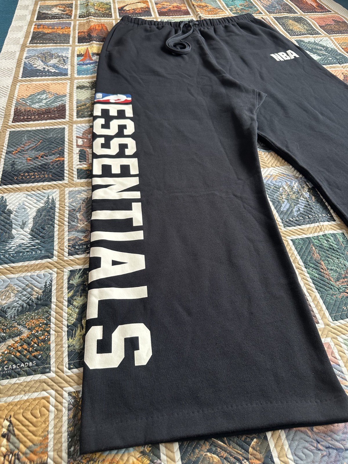 Fear of God Black NBA Lounge Fleece Sweatpants - Size XXL  (New without tags) thumbnail 3