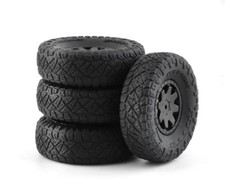 Powerhobby Plastic Rubber Tires 4 Kyosho Mini-z Jeep Wrangler Unlimited Rub...