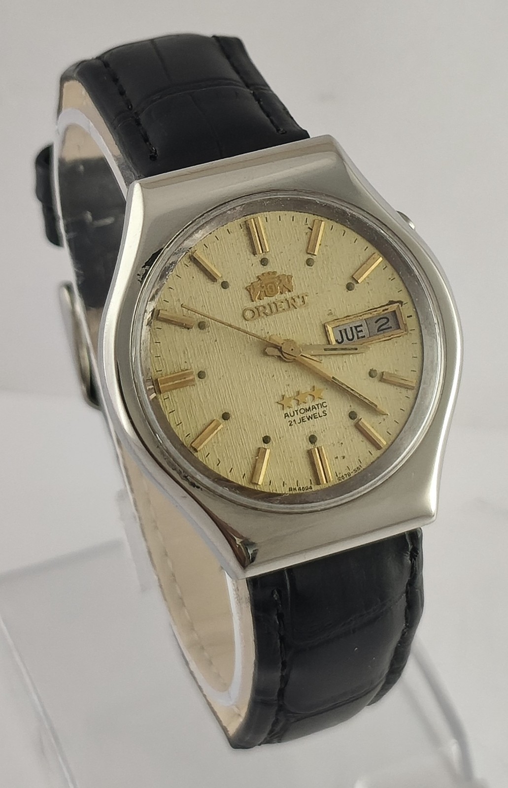 Orient Men Automatic Gold Dial D/D Excellent Cond… - image 5