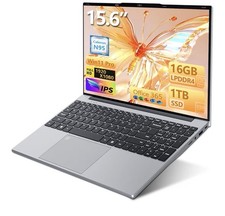 Laptop 15.6 inch with Office 365, Notebook 16GB RAM 1TB SSD Celeron N95, Notebok