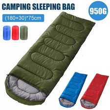 4 Season Single Sleeping Bag Waterproof Outdoor Camping Hiking Envelope Zip Bags