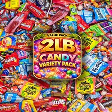 Ultimate Assorted Candy Mix 2 LB Bulk Individually Wrapped Candy Variety Pa...