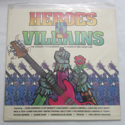 HEROES & VILLAINS VARIOUS ARTISTS EX+/NM- VINYL LP L29
