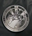 Scottsdale Mint 1 Troy Oz Cowboy Round! .9999 Fine Silver/ YEEHAWW!!!! 🐴🧲