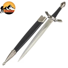 13" Fixed Blade Historical MEDIEVAL Dagger Roman FANTASY Short Sword w/ Scabbard