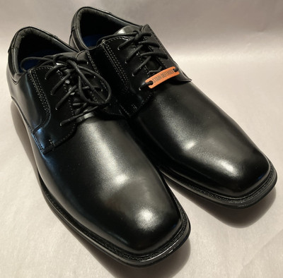 New Dockers YIM Mens 11M Black Memory Foam Stain Defender Sure Grip Dress Shoes