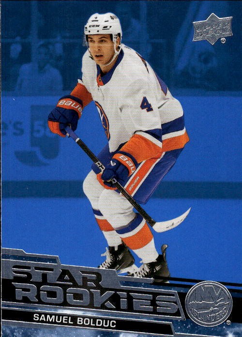 2023-24 Upper Deck NHL Star Rookies Box Set Samuel Bolduc #18 Blue New York 23E