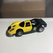 TYCO  56 Porsche 908 Long Nose Yellow /Black Lighted Ho Slot Car