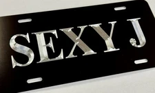 Custom Personalized YOUR Name Text Car Tag 🔥Diamond Etched Front License Plate