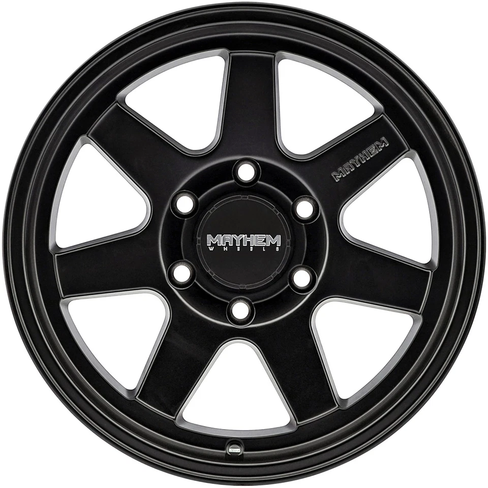 (Set of 4) Mayhem 8307 Convoy 17x9 6x135 -6mm Matte Bronze Wheels Rims 17" Inch Foto 4 de 4