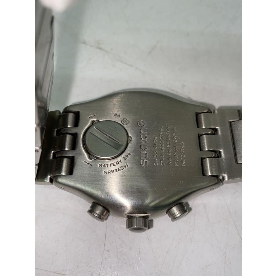 SWATCH◆Quartz watch/analog/stainless SASARA/BLK/SLV/SR936SW image 3