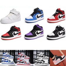 UK Boys Girls Running Trainers Kids Casual Sports Shoes Gym School Sneakers Size