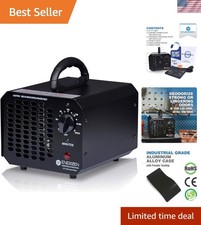 Ozone Generator 60,000mg Industrial O3 Air Purifier Deodorizer 60,000mg - Black