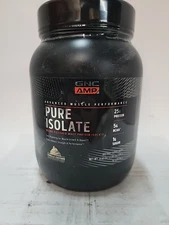 GNC Amp Pure Isolate Whey Protein Vanilla Custard, 1.98 Lb, 28 Serving Exp3/27