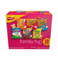 Frito-Lay Family Fun Mix Variety Pack Snack Chips, 18 Count Multipack New