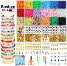 5100 Clay Beads Bracelet Making Kit, Flat Preppy Beads for Friendship Jewelry Ma