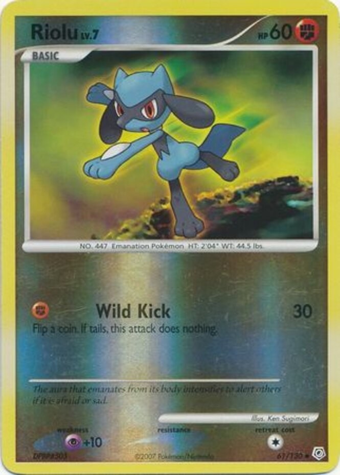 Riolu - 61/130 - Uncommon - Reverse Holo - LP - Diamond and Pearl