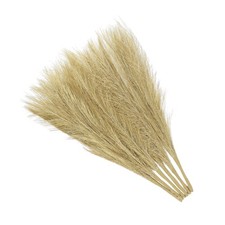 Faux Pampas Grass Fake Pampas Grass Decor, 17.7"/45cm / Silver / 3 Pcs