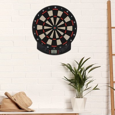 HOMCOM Elektronische Dartboard Dartscheibe Dart-set mit 6 Darts Soundeffekte