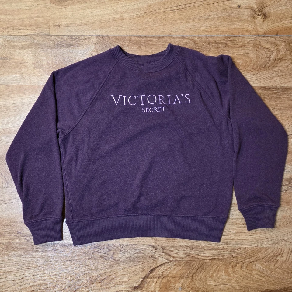 Victoria's Secret Burgundy Sweatshirt & Sweatpants Set - Size S - Image 2 of 4