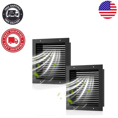 Hon Guan 2 Pack 16'' x 16'' Aluminum Gable Vents with Screen   Durable & Efficient