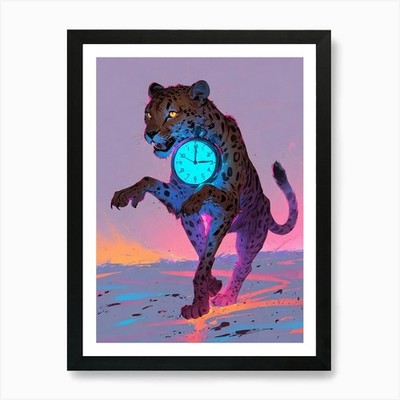 Gepard 2 Kunstdruck gerahmt Wandbild Poster Leinwanddruck Bild