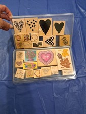 24 Assorted Crafters Ink Stamps Pre-owned Used Good Condition