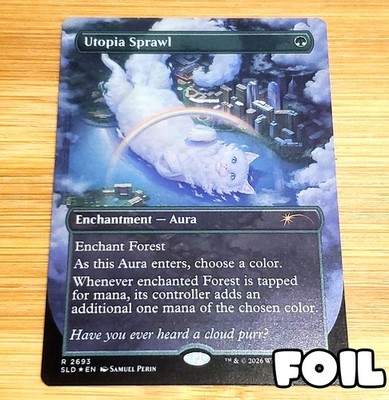 Utopia Sprawl, Foil, Cats of Chaos Secret Lair 2693, Magic MTG NM