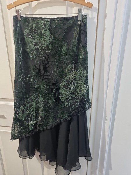 Dusk Y2K Velvet Fairy Core Asymmetrical Skirt Size 12