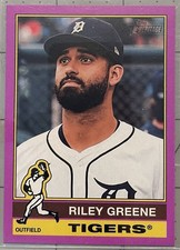 2025 Topps Heritage - Riley Greene #54 Light Purple Border