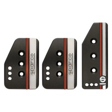 Sparco 037879op01 Settanta Series Aluminum Black Manual Pedal Pad Set