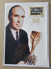 SIR ALF RAMSEY ENGLAND 1966 WORLD CUP LEGEND HAND-SIGNED PHOTOCARD (3)