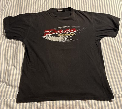 Vintage Paco Sport Men's L Black Graphic Logo Crew Neck Cotton T-Shirt