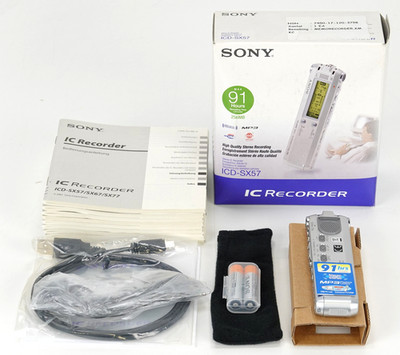 Sony IC Recorder ICD-SX57 Stereo Digital Voice Recorder  *NOS*