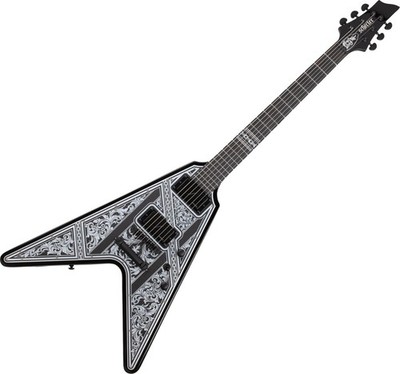 Schecter V-1 Przym Palladium guitar in Gloss Black