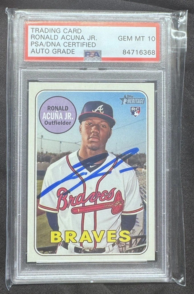 Topps Baseball 2018 Season Ronald Acuña Jr. Sports Trading Cards