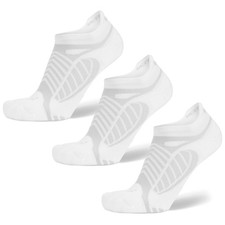 Balega Ultraglide No Show Socks, White, 3 Pack