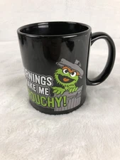 Sesame Street Oscar the Grouch Mug 2012 ICUP Mornings Make Me Grouchy Coffee Cup