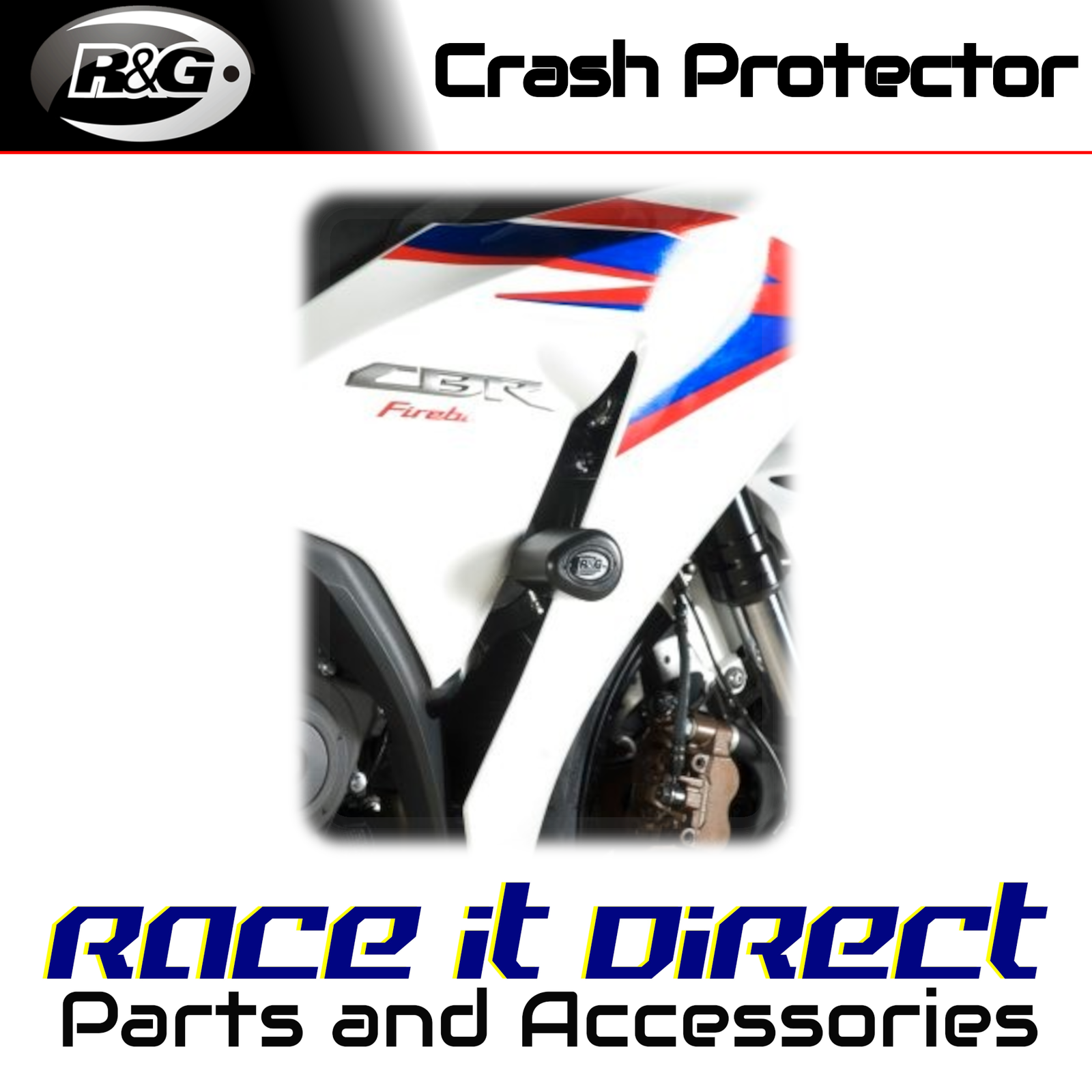 Crash Protectors for Honda CBR1000RR Fireblade 2012-2016 Aero R&G