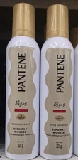 2X PANTENE RIZOS DEFINADOS ESPUMA MOUSSE - 2 BOTTLES 227g EACH - FREE SHIPPING 