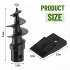 Bolt-On Spiral Point Auger, with 2 Pack 3 Point Auger Cutting Edge, for Heavy...