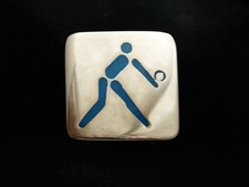 PC13168 VINTAGE 1984 XXIII U.S. OLYMPIC GAMES SPORTS COMMEMORATIVE BUCKLE
