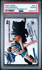 2025 TOPPS CLUTCH CITY PROSPECTS #CC-4 KON KNUEPPEL ROOKIE RC PSA 10