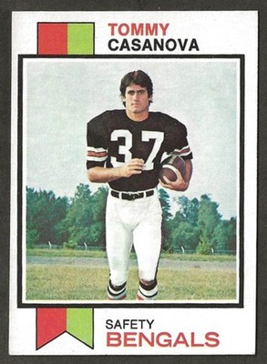 1973 Topps #198 TOMMY CASANOVA Cincinnati Bengals ROOKIE CARD - LSU Tigers - 16