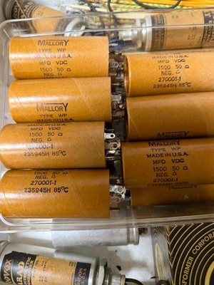 Mallory Electrolytic Can Capacitor Type WP NOS 1500 MFD @ 50 VDC